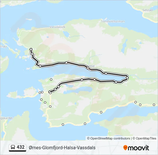 432 Bus Line Map