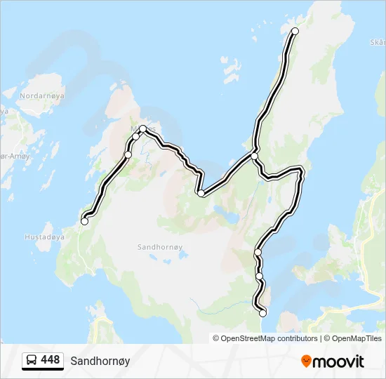 448 Bus Line Map
