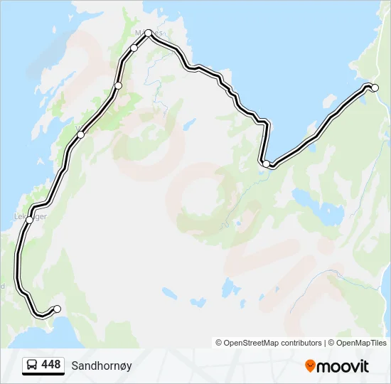 448 Bus Line Map