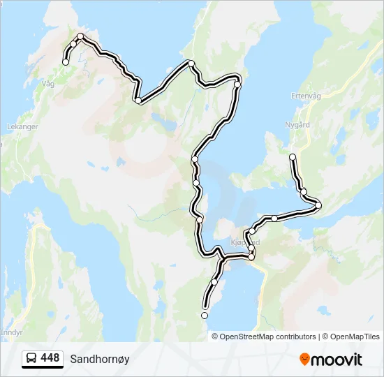 448 Bus Line Map