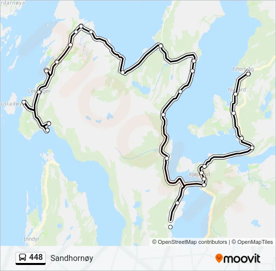448 Bus Line Map