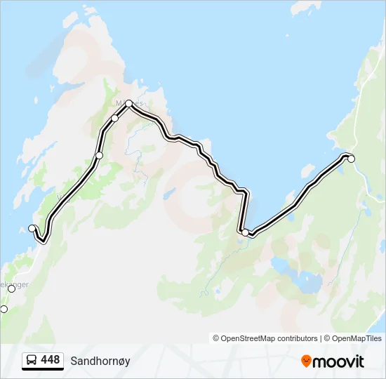448 Bus Line Map