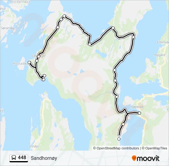 448 Bus Line Map