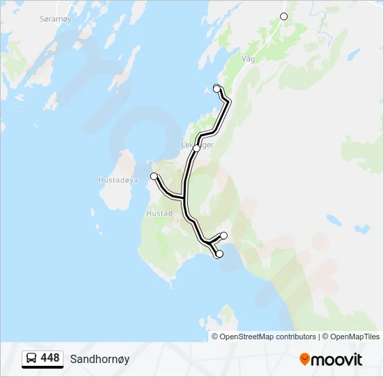 448 Bus Line Map