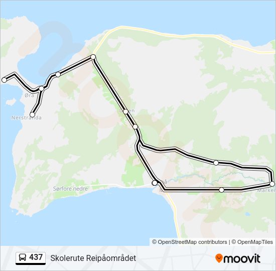 437 Bus Line Map
