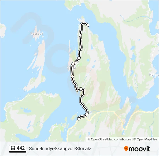 442 Bus Line Map