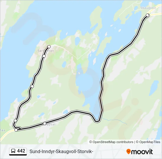 442 Bus Line Map