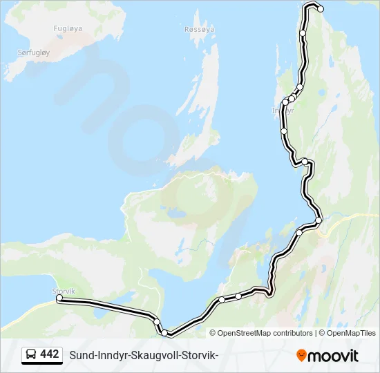 442 Bus Line Map