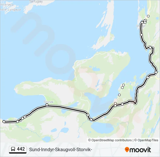 442 Bus Line Map