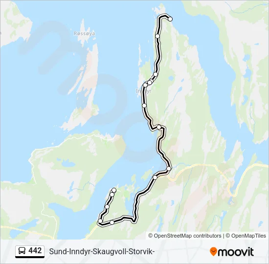 442 Bus Line Map