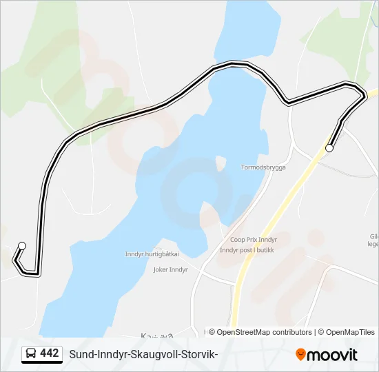 442 Bus Line Map