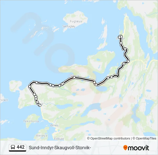 442 Bus Line Map