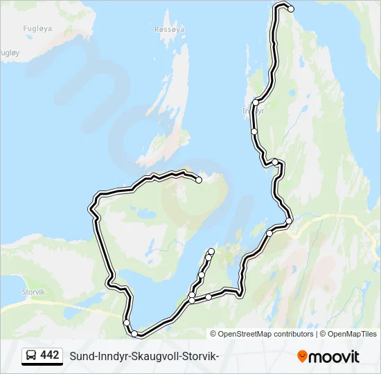 442 Bus Line Map