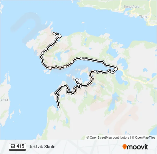 415 Bus Line Map