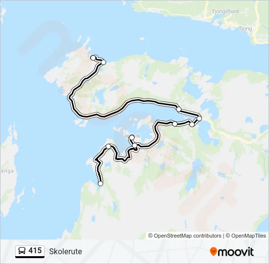 415 Bus Line Map