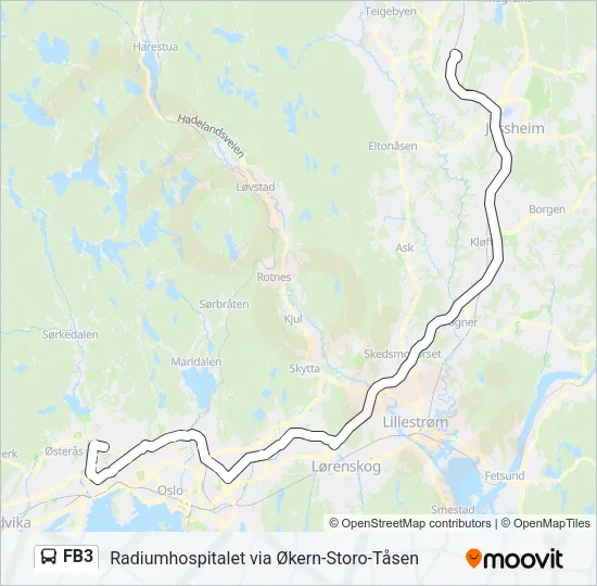 FB3 Bus Line Map