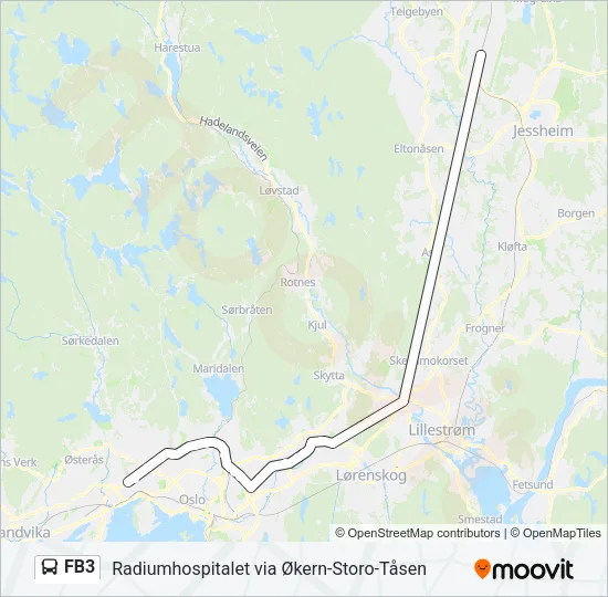 FB3 Bus Line Map