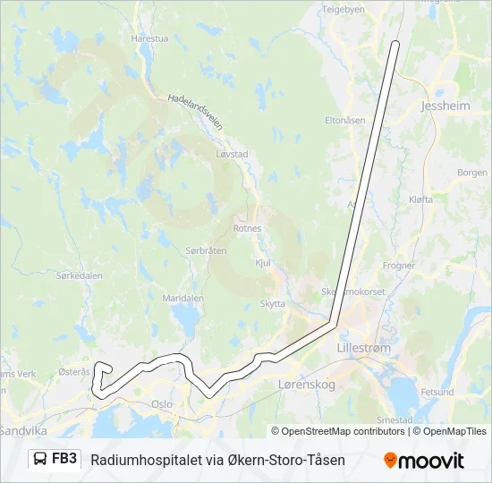 FB3 Bus Line Map