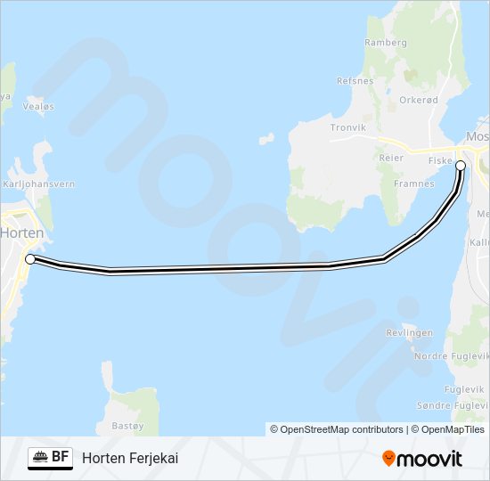 BF Ferry Line Map