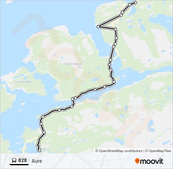 828 Bus Line Map