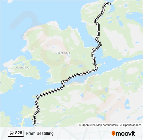 828 Bus Line Map