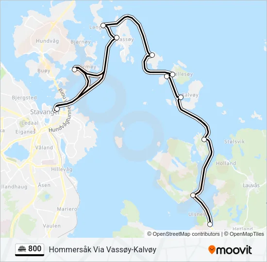 800 Ferry Line Map