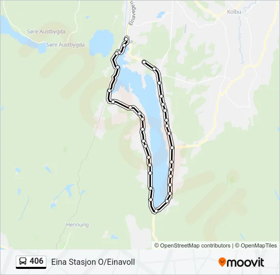 406 Bus Line Map