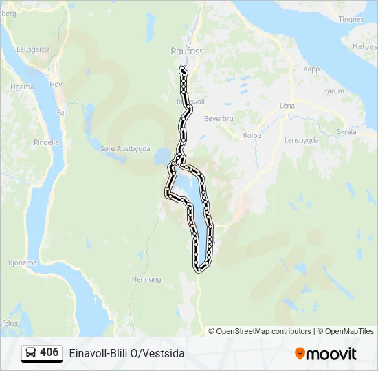 406 Bus Line Map