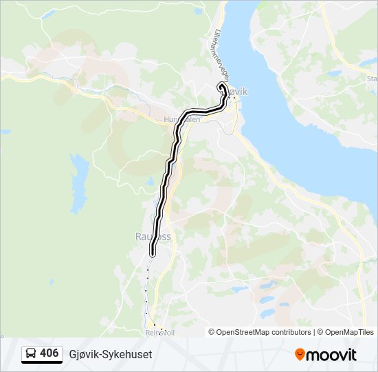 406 bus Line Map