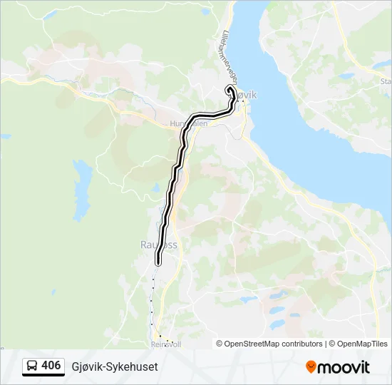 406 Bus Line Map