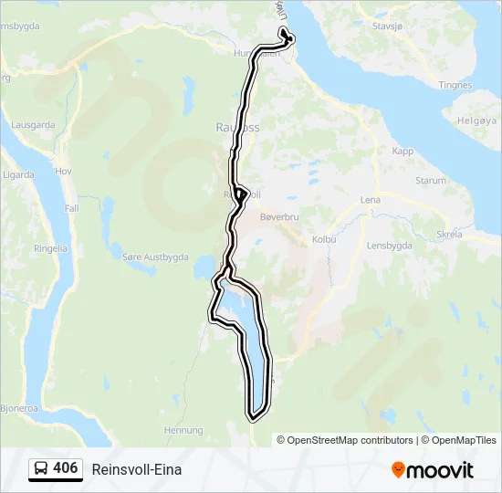 406 Bus Line Map