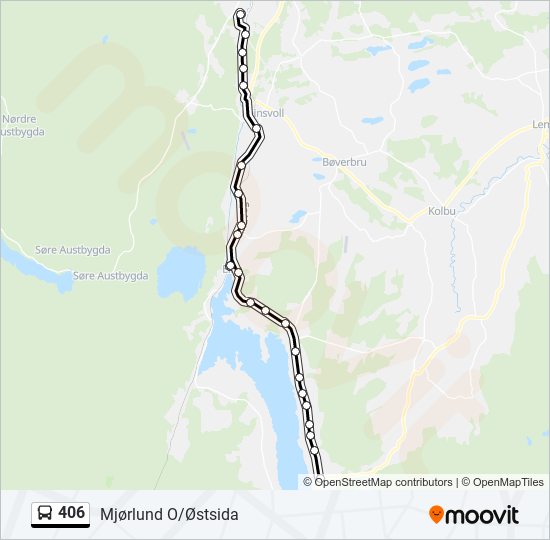 406 bus Line Map