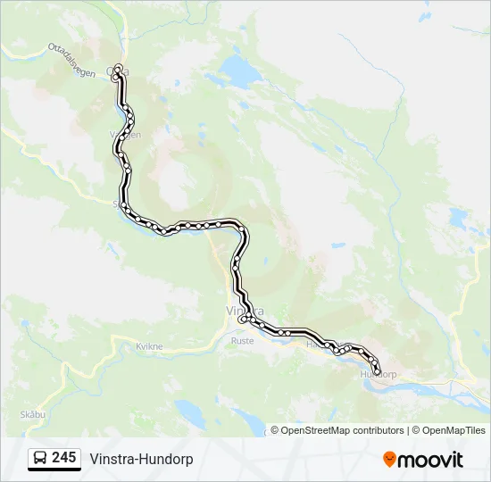 245 Bus Line Map