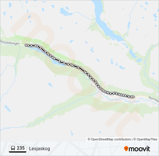 235 Bus Line Map
