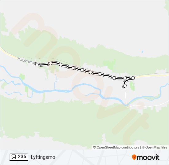 235 Bus Line Map