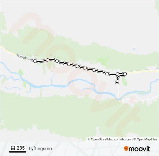 235 Bus Line Map