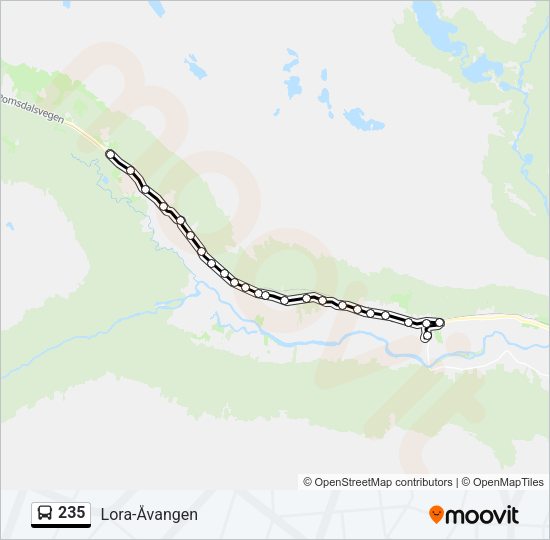 235 Bus Line Map