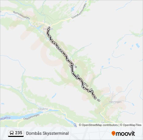 235 Bus Line Map