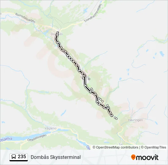 235 Bus Line Map
