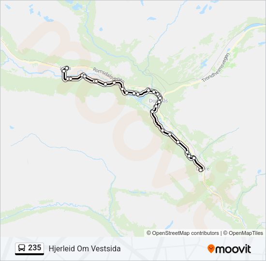 235 Bus Line Map