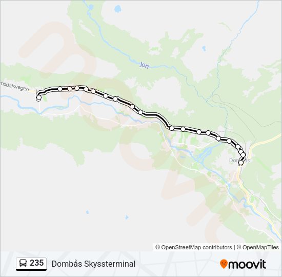 235 Bus Line Map