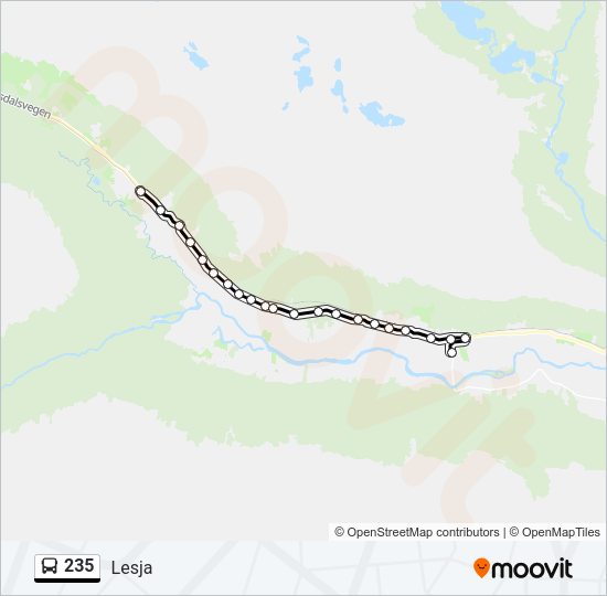 235 Bus Line Map
