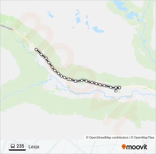 235 Bus Line Map