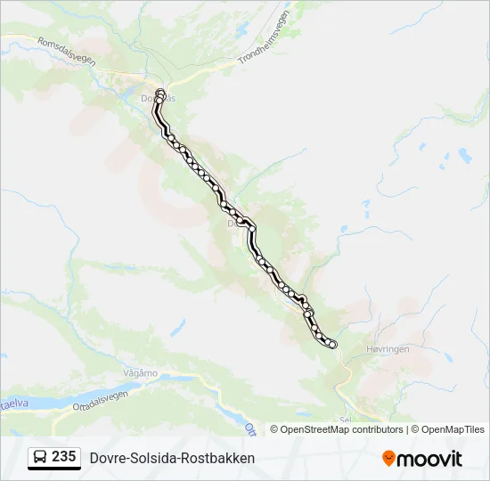 235 Bus Line Map
