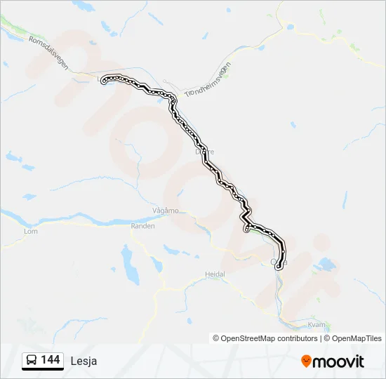 144 Bus Line Map