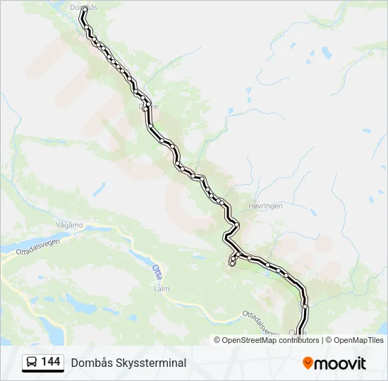 144 Bus Line Map
