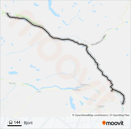 144 Bus Line Map