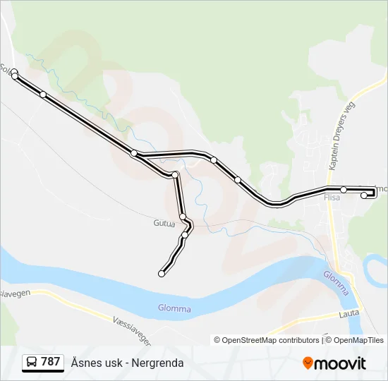 787 Bus Line Map