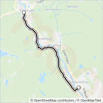 825 Bus Line Map
