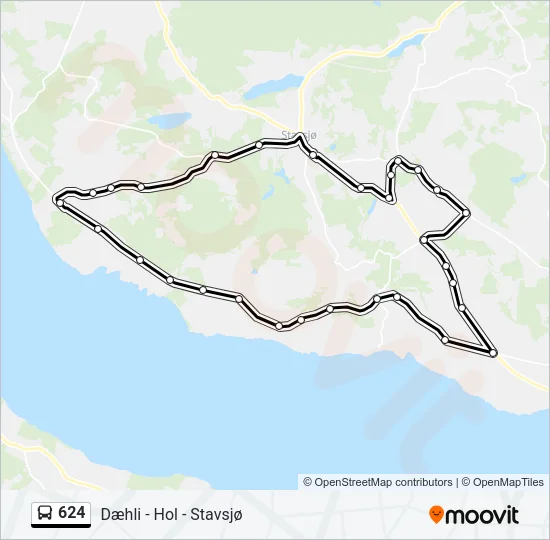 624 Bus Line Map